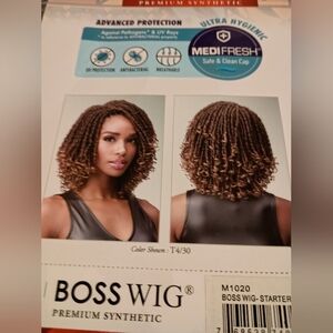 New and unusual Bobbi Boss Natural Style 1B Wig for Women